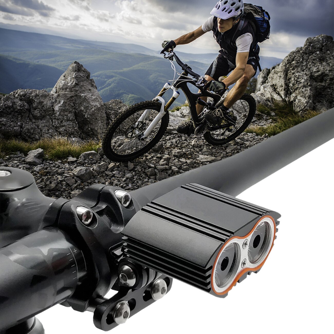 Aluminium Fiets Lamp/Licht Houder Stuur Mount Houder Adapter Voor Sport Camera Light Lamp Rack Digitale Camera 'S Fiets