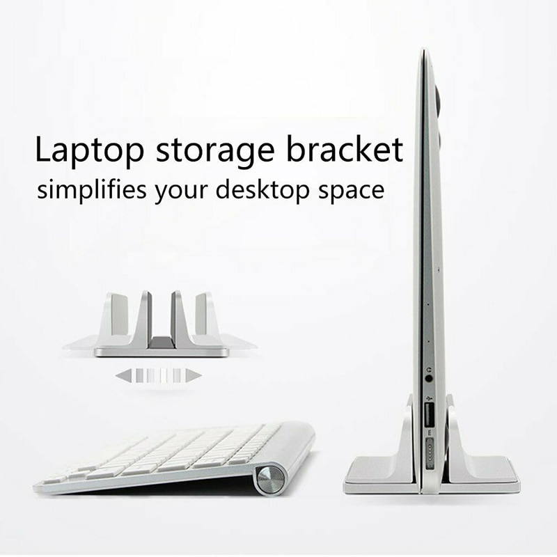 Verticale Stand Verstelbare Aluminium Beugel Boekenplank Verticale Opslag Stand Voor Laptop DI