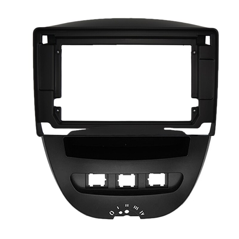 10.1 tommer bil fascia radio panel til peugeot 107 til toyota aygo til citroen  c1 2005 dash kit facia dvd bezel adapter plade