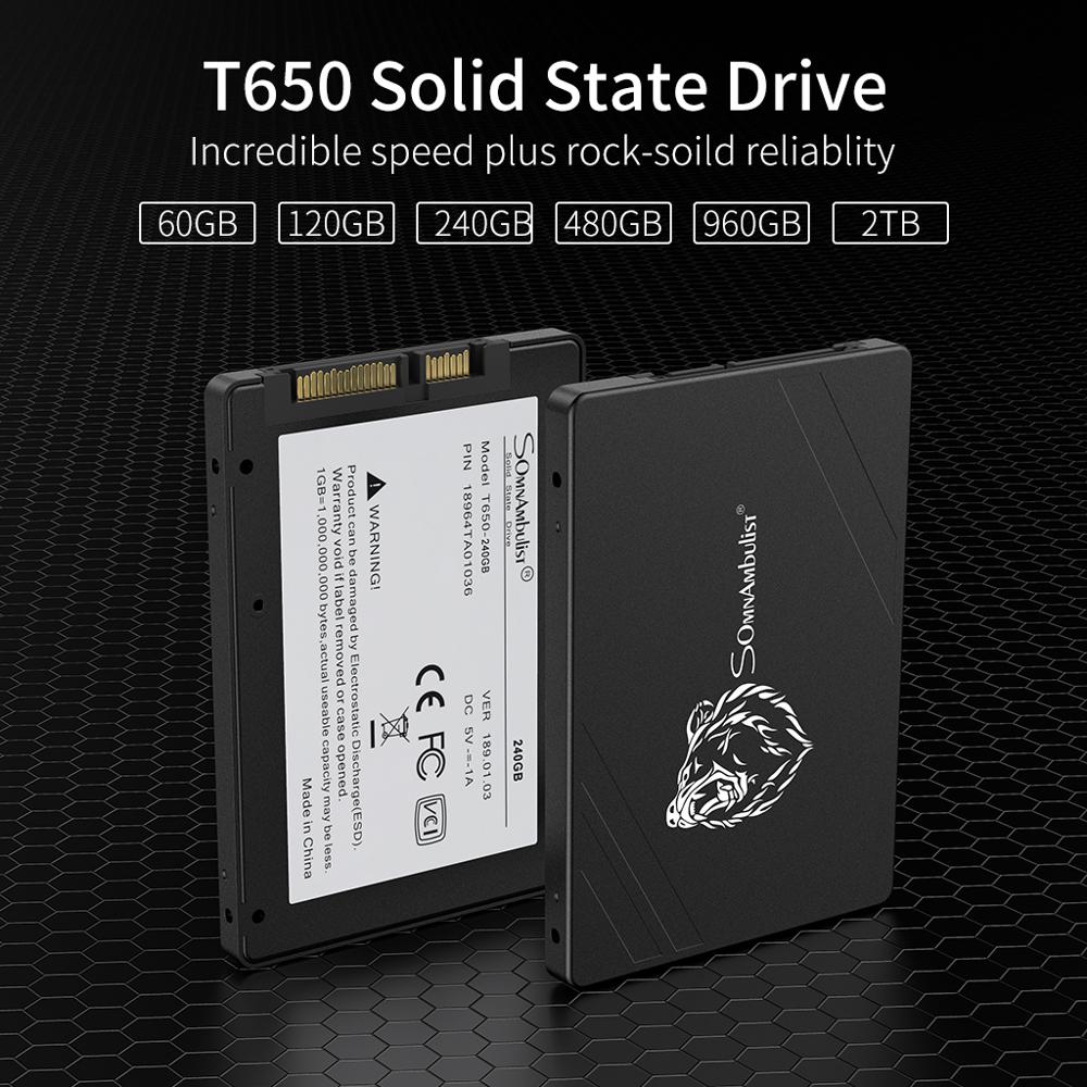 Metallo SSD DA 120gb 240 gb SSD DA 480gb HDD 2.5 ''SSD SATA SATAIII 60gb 240 gb 120gb del computer portatile costruito-in discoteca a stato solido