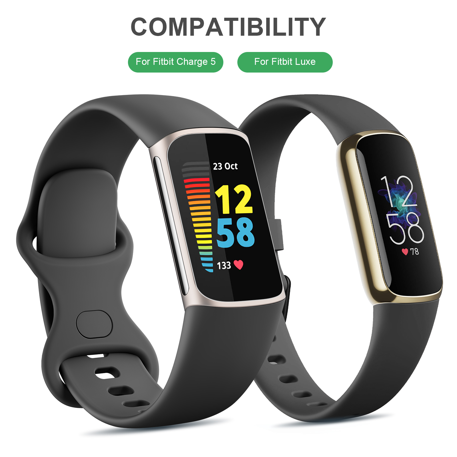 100 cm/50 cm USB-oplader voor Fitbit Charge 5 Oplaadkabel voor Fitbit Luxe USB-oplaadlader Dock met resetfunctie