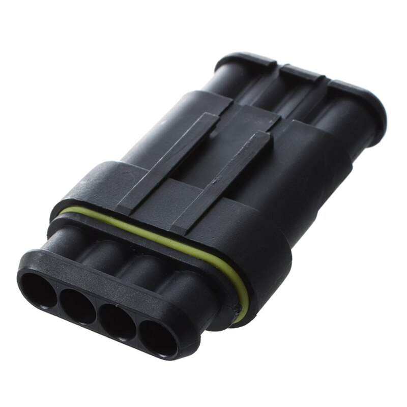 5 Kit 4 Pin Way Waterproof Electrical Wire Connector Plug