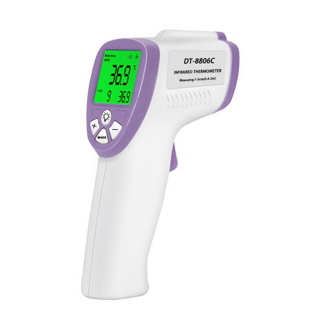Termometer infrarødt digitalt berøringsfrit infrarødt termometer lcd baggrundslys termometro infravermelho: G304445