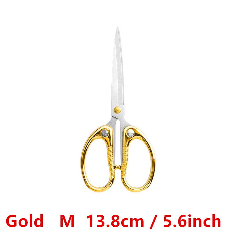 1 Pcs Professionele Naaien Schaar Snijdt Recht En Stof Kleding Kleermaker Schaar Huishoudelijke Briefpapier Kantoor Schaar Tool: 003     Gold