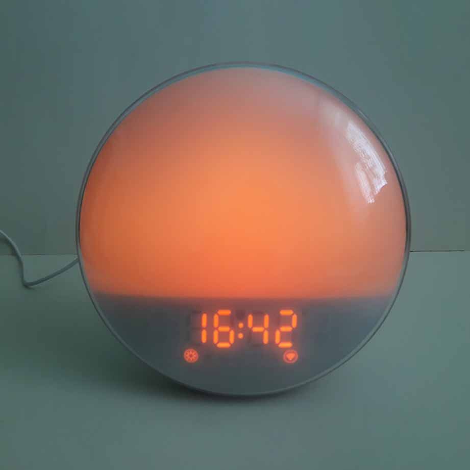 Zemismart tuya wifi smart vågne op lys med 7 farver solopgang / solnedgang smart liv arbejdsdag vækkeur alexa google hjem aktivere