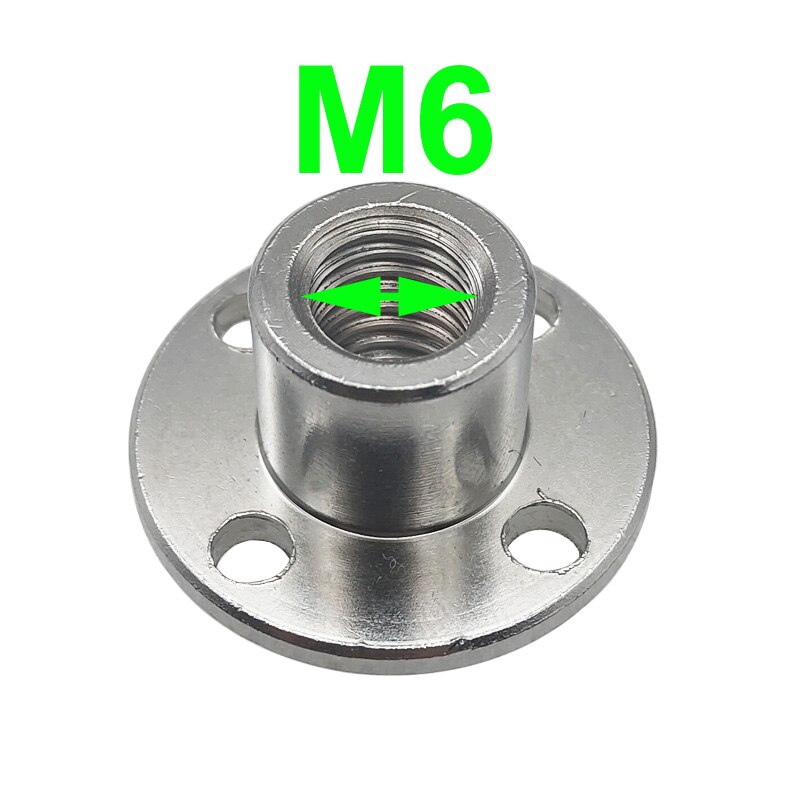 Écrou de couplage à bride M6 M8, diamètre intérieur de 6MM ou 8MM, adapté à l&#39;arbre fileté du moteur: M6