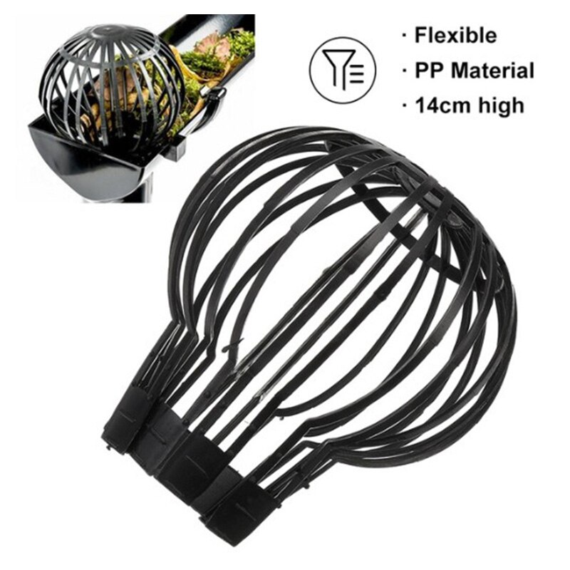 4pz Grondaia Guardia Pluviali Filtro A Cestello Prevenire Rami Tetto Muschio Foglia di Detriti Intasamento i Tubi