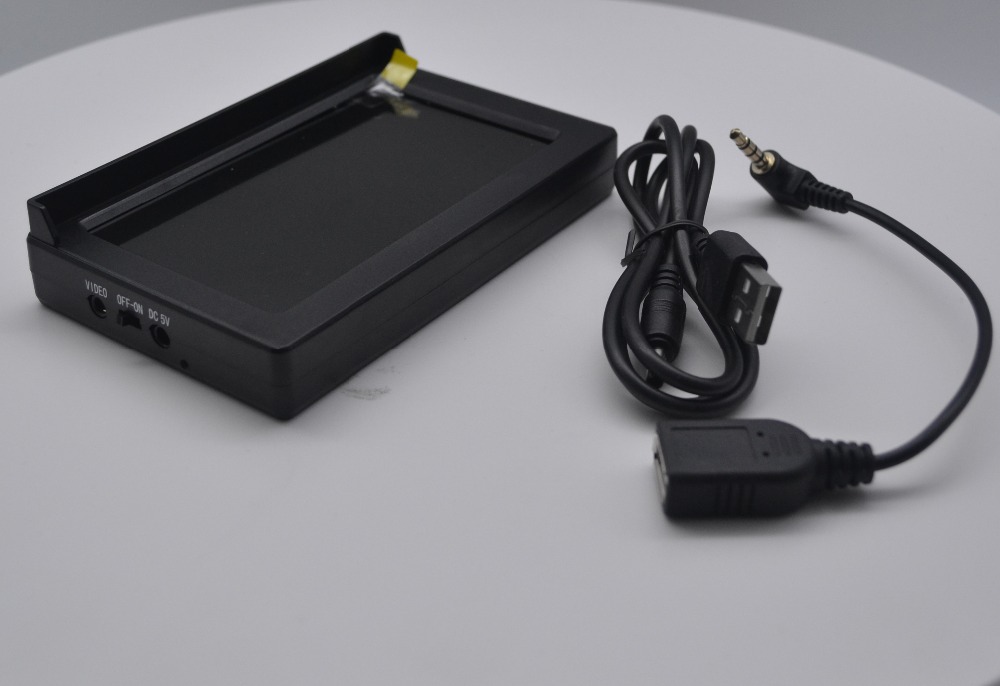 0.3mp 640 x 480 usb-kameran sisäänrakennettu akku 4.3 tuuman cctv valvontamonitori