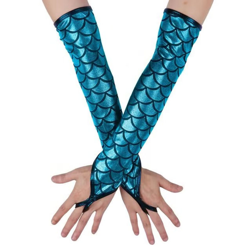 Sexy Dames Lak Lederen Handschoenen Halloween Cosplay Nachtclub Podium Voorstelling Paaldans Arm Mouwen Haak Vinger Lange Want: Beige