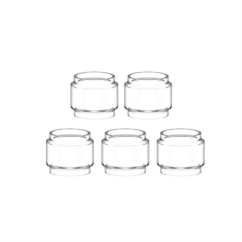 FATUBE 5 stücke blasiert gerade GLAS ROHR für Skrr SKRR-S Mini Panzer Luxe S II 220W Bausatz / Luxe nano Himmel Solo Plus / Himmel Solo: 5Stck Blase / Himmel Solo