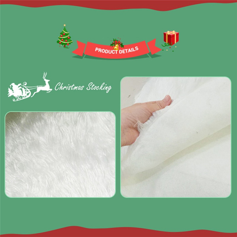 Kerst Accessoires Witte Kerstboom Rokken Bont Rok Voor Xmas Decoraties Xmas Nieuwjaar Home Outdoor Decor