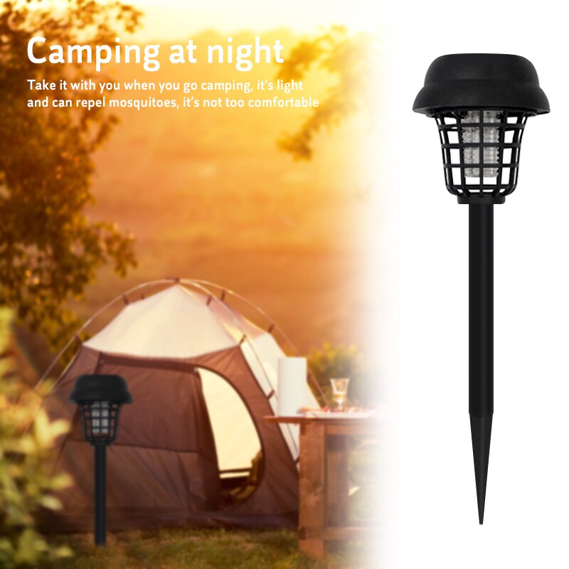 Solar Power Elektrische Muggen Killer Lamp Regendicht Anti Muggenval Muggenspray Kills Vliegt Bug Zapper Outdoor Tuin