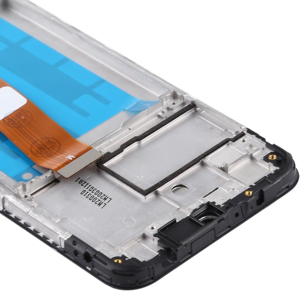 IPartsBuy Schermo LCD e Digitizer Assemblea Completa con Telaio (Cavo Della Flessione di Larghezza) per Samsung galassia A01