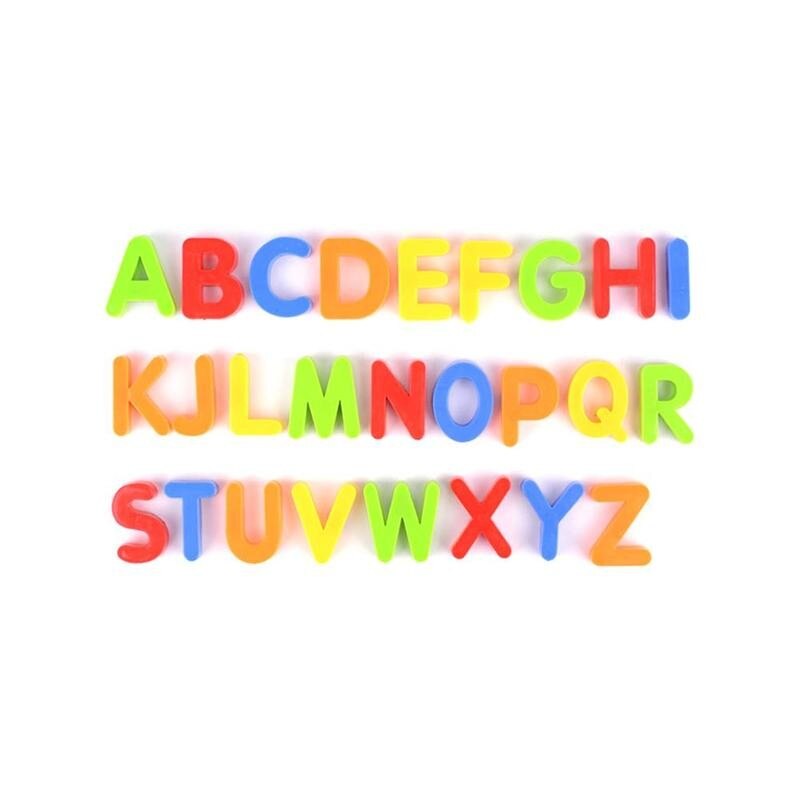 Magnetic English Letters Digital Alphabet Stickers Stickers Board Toys Magnetic White Stickers Refrigerator Education M6D6