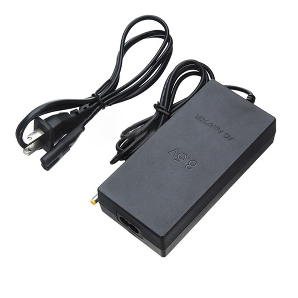 For PS2 AC Adapter Charger Cord Cable For Play Station 2 Console SlimSupply Power EU Plug Black