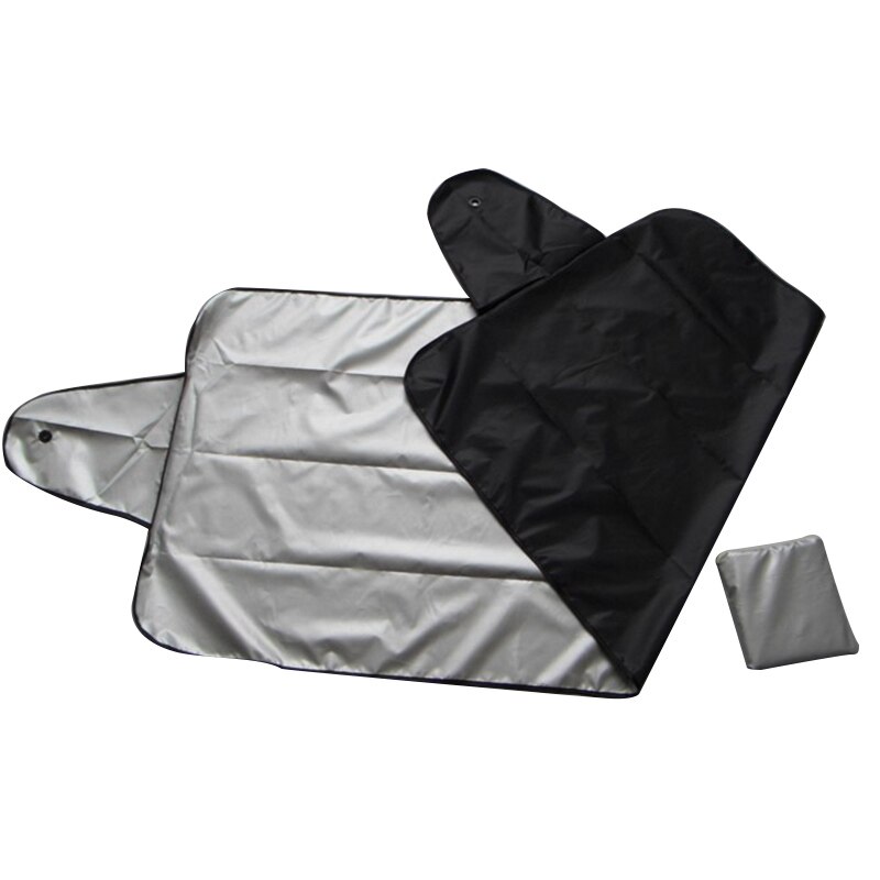 50*70 cm 190t polyester förhindrar snö is solskydd bil snöblock bil silverduk bil vindruteskydd skydd
