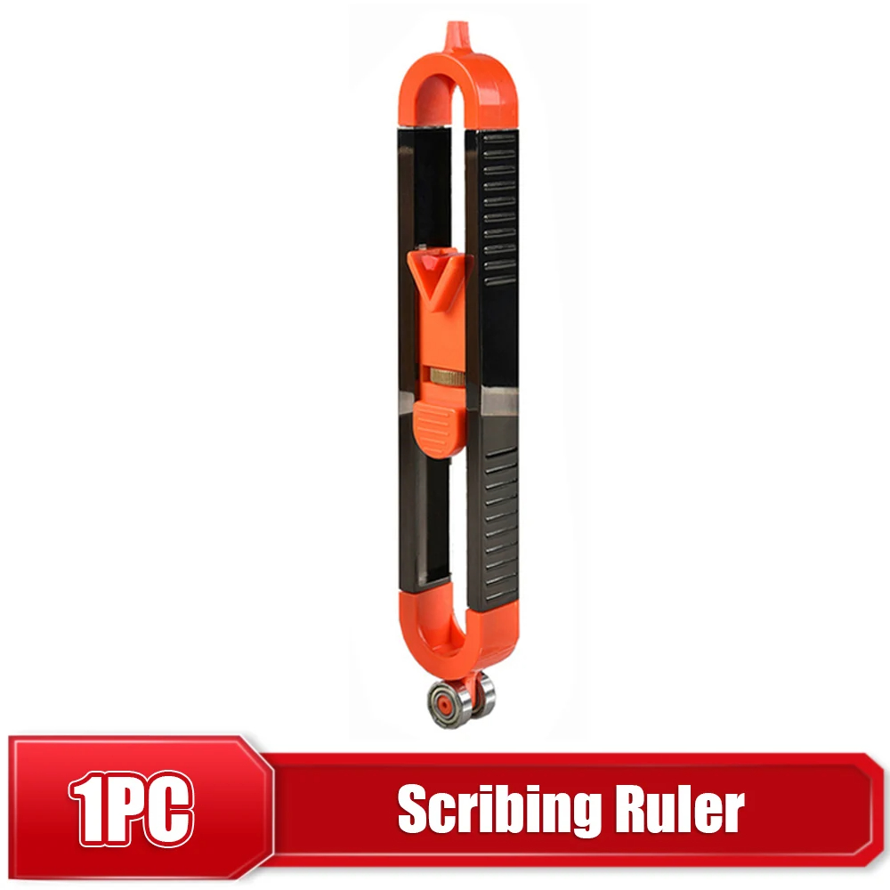 Profile Scribing Ruler Contour Gauge with Lock Adjustable Locking Precise Woodworking Measuring Gauge Profile Duplicator: Default Title