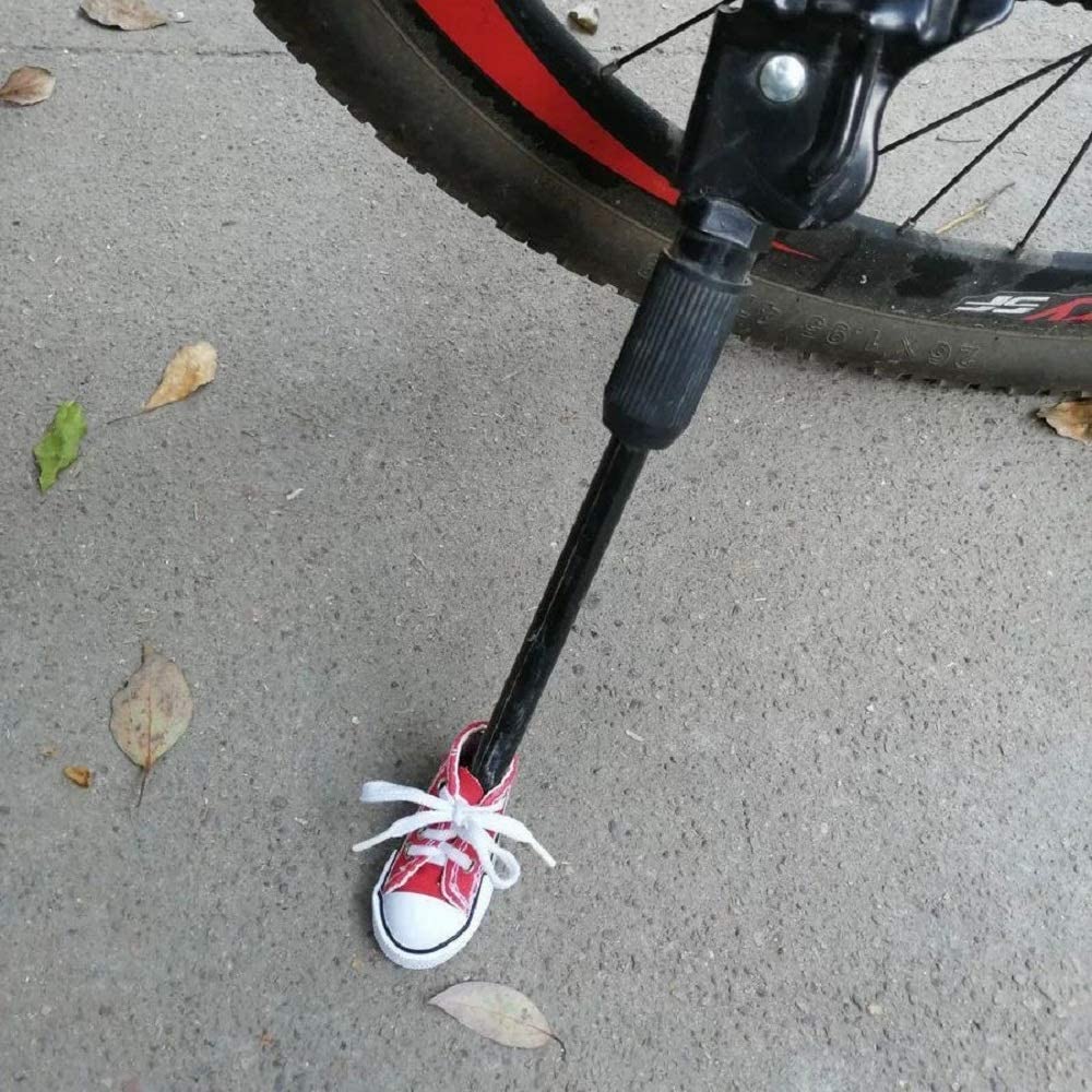 Mini Motorrad Seitenständer Abdeckung Lustige süße Schuh Fahrrad Fußstütze Motorrad Ständer 7,5 cm Stativ Spielzeug