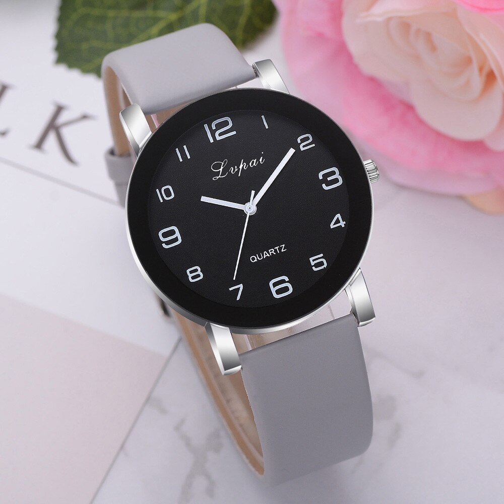 Quartz Watches Women Lvpai Women's Casual Quartz Leather Band Watch Analog Wrist Watch