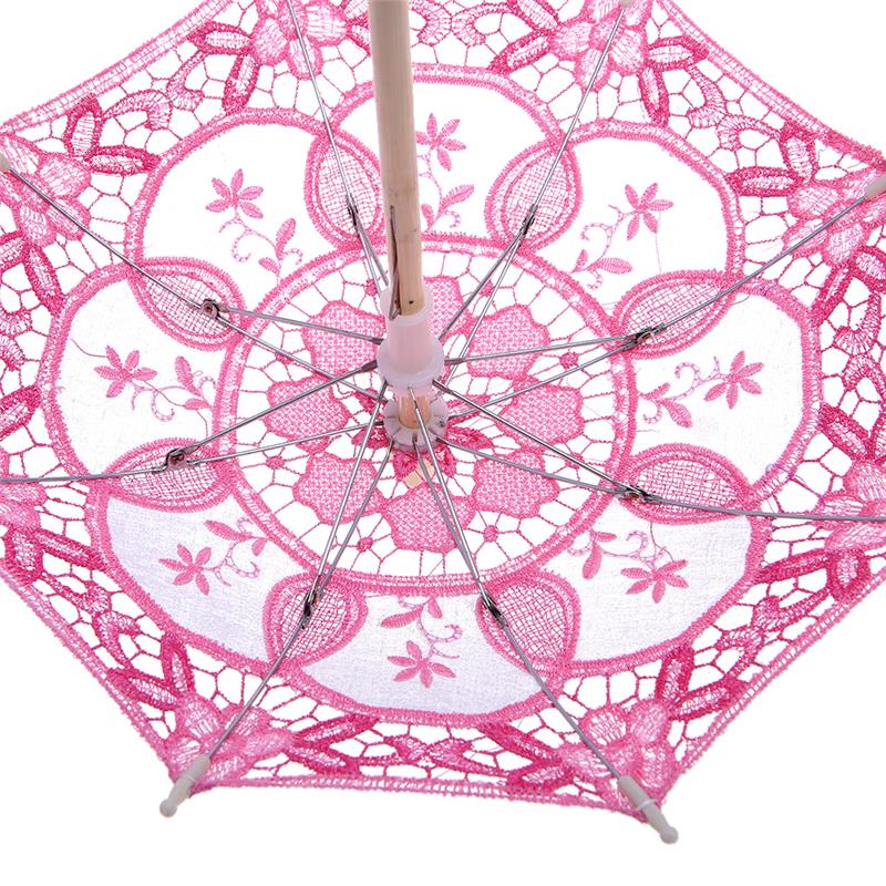 Sombrilla de papel de estilo tradicional chino, superventas, sombrilla de encaje bordado para decoración de boda