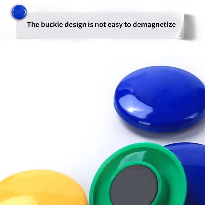 -12 stk / sæt opslagstavle planlægnings magneter køleskab whiteboard magnetisk knap 20mm
