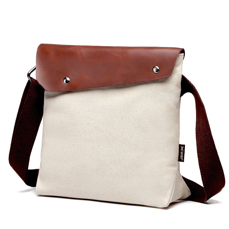 Hommes sac de messager imperméable petit homme sac porte-documents grande capacité mâle Mini cuir bandoulière sac à bandoulière pour homme voyage: white