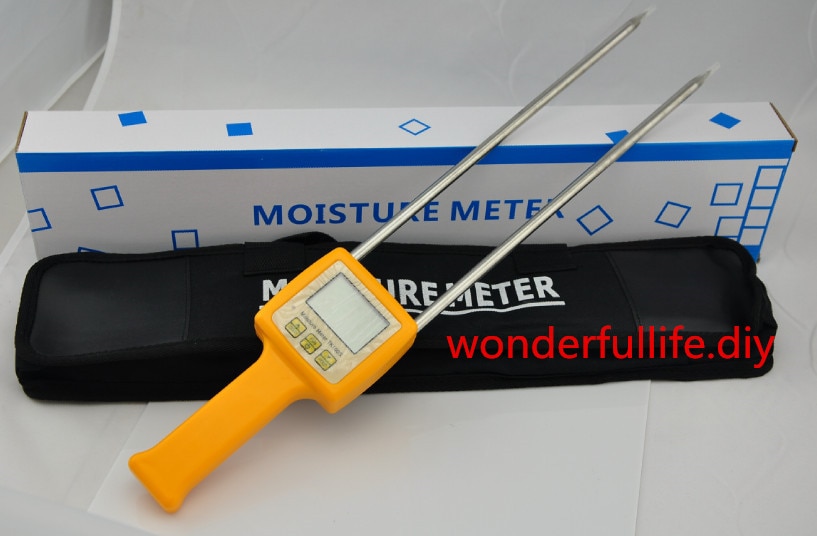 Corn,wheat,rice,bean,wheat flour tester 4 Digital LCD Grain moisture tester meter range:5-35% hygrometer