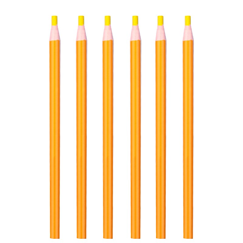 SHWAKK 6pcs Fabric Marker Pen Pencil Fade Out For Drawing Lines Disappearing Marker Pen For Tailors DIY Sewing Accessories: yellow