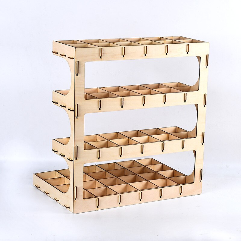 Holz Farbe Gestell Stehen Pigment Organizer Tinte Öl Flasche Gestell Lagerung Kasten Diy Zubehör Halfter NäGel Schrauben