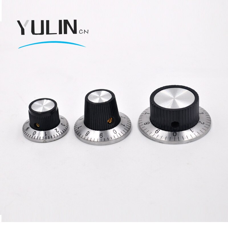 10pcs/lot C2 A Type 360 Degree Scale Dials 10 Turn Concentric Volume Switch Control Rotary Digital Potentiometer Knob 6mm Shaft