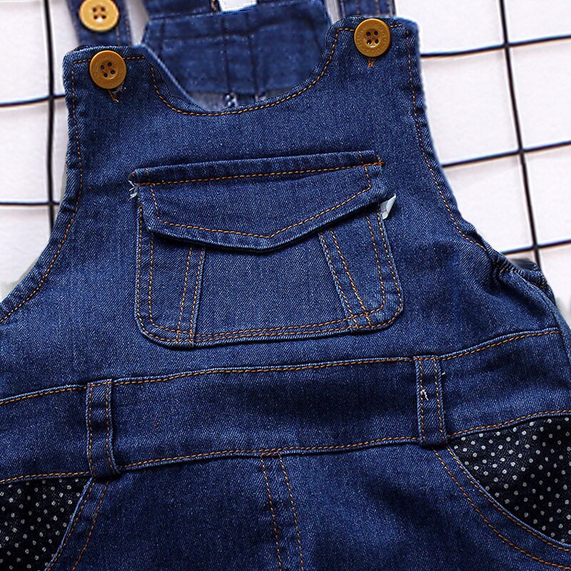 Ienens 1-3Y Baby Overalls Jongens Meisje Jeans Tuinbroek Peuter Infant Denim Lange Broek Kids Jongen Jeans Jumpsuit Kinderen Broek