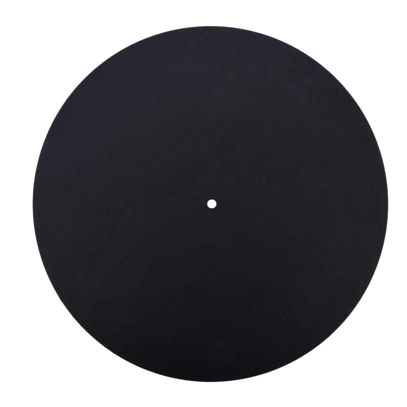 Anti-Static Turntable Mat - 33, 45, 78 RPM - Prevents Vinyl Record Scratches - Leather - USB Output