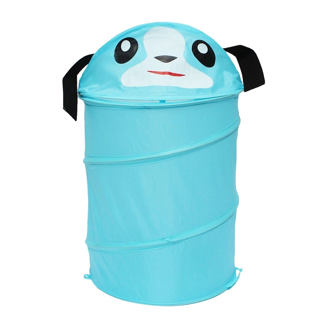 Cute Cartoon Animal Frog Dog Toy Container Toy Storage Box Folding Bucket Laundry Cylinder Basket for Toys: Dog