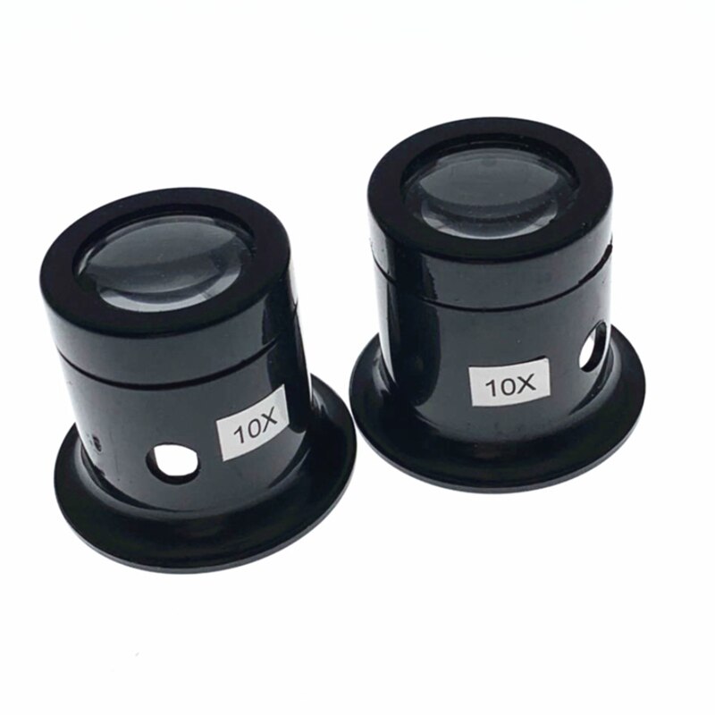 Monocular Magnifying Glass 5X/10X Portable Loupe Lens Jeweler Watch Magnifier Tool Eye Magnifier Len Repair Kit Tool