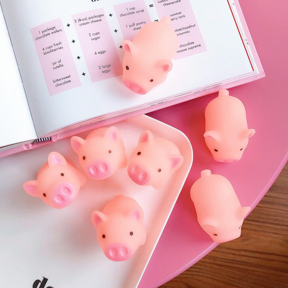 Leuke Grappige Kleine Varken Ontluchting Kinderen Speelgoed Varken Varken Pinch Muziek Fles Varken Creatieve Trick