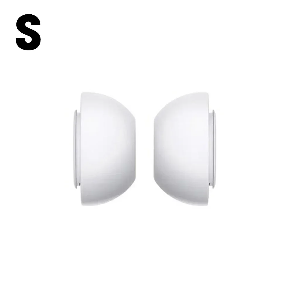 Almohadillas de repuesto para AirPods Pro 1st 2nd, almohadillas de goma de silicona, tapa de auriculares, accesorios de Gel XS/S/M/L, color blanco: 2XS / Marrón