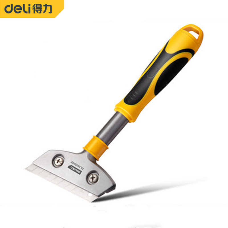 Herramienta de limpieza Deli, pala raspadora de Metal, cuchillo de limpieza multifunción para suelo, pared y ventanas, herramientas manuales para el hogar, cuchillas raspadoras limpias: Azul marino