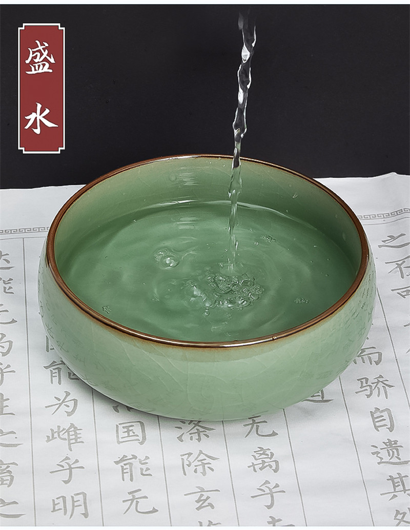 Schrijven Penselenbakje Pot Keramische Wassen Kopje Thee Wassen Kom Schilderen Borstel Wassen Kommen 1Pc