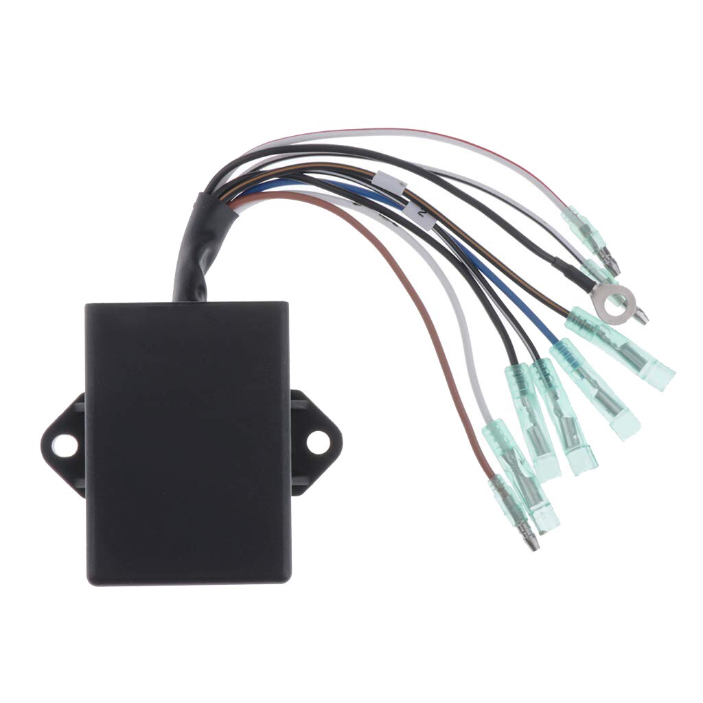 Black CDI Box Ignition Control Unit CDI Ignition Control Box for Yamaha Outboard C 25HP 30HP E25B E30H 30H 2 Stroke