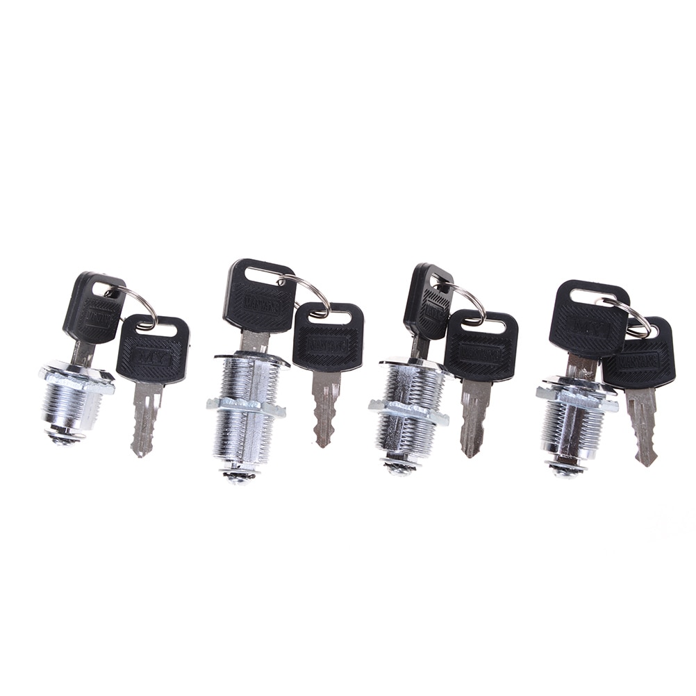 16mm 20mm 25mm 30mm Security Drawer Cam Lock Cylinder Door Mailbox Cabinet Tool Box Lock 2 Keys Hardware Locks