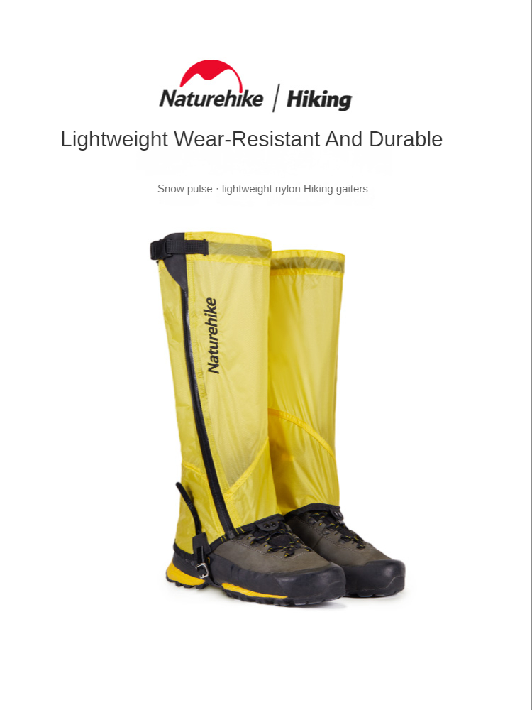 Naturehike Outdoor Lightweight Hiking Snow Cover Windproof and cold snow nylon shoes cover Hiking Gaiters