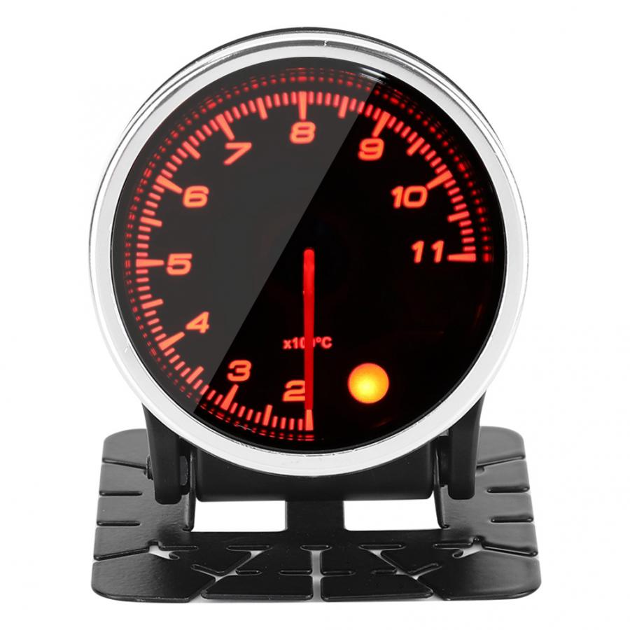 2in Car Exhaust Temperature Gauge Meter 7 Colors Button 200-1100 Degrees Universal for car English Mounting Instruction