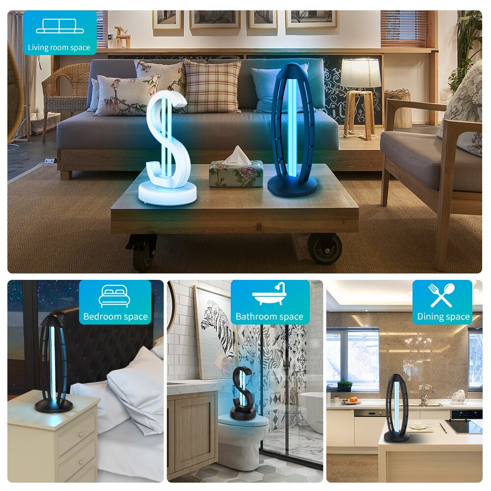 Ultraviolet kvarts lampe timing bakteriedræbende lys uvc bakteriedræbende desinfektionslampe 110v / 220v uv sterilisator dræbe mide luft ren