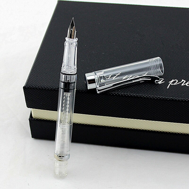 student Fountain Pen Transparent Piston Fountain Pen Demonstrator Fountain Pen: I / EF