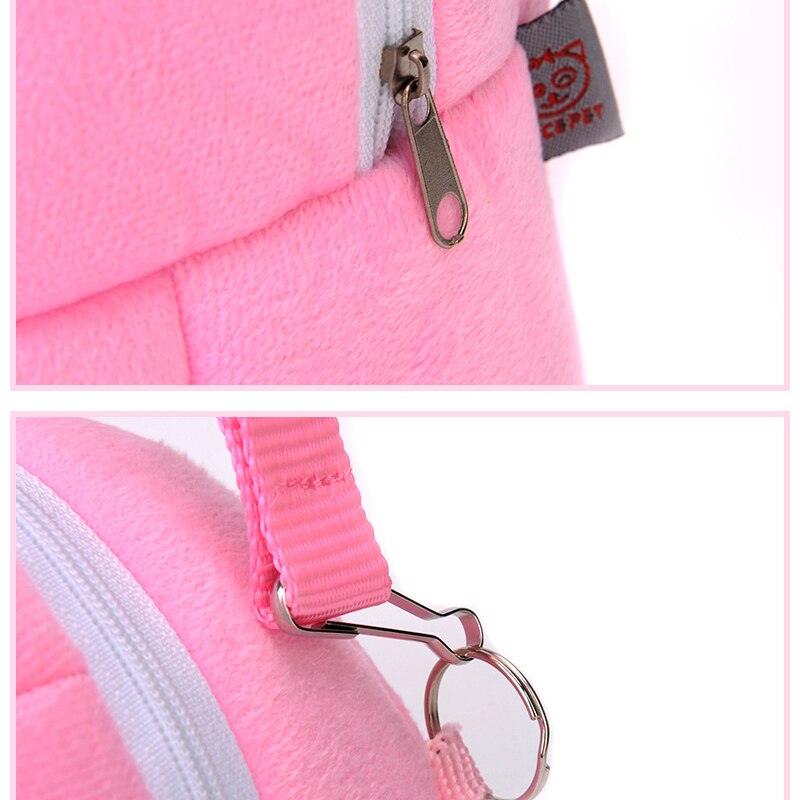 Bolsas de transporte pequeñas para mascotas, bolsa de viaje para hámster, hilo de red transpirable, bolso de hombro portátil para mascotas, estuche para animales pequeños, cuevas seguras