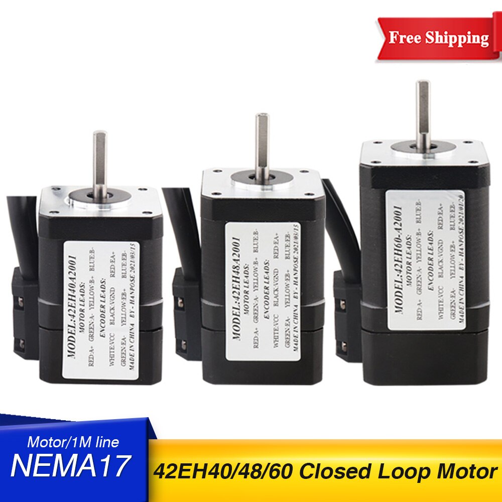 42EH40A2001/42EH48A2001 servo motor NEMA 17 Stepper Motor 42EH60 2A 0.4N.M Closed Loop Servo Driver CNC Controller