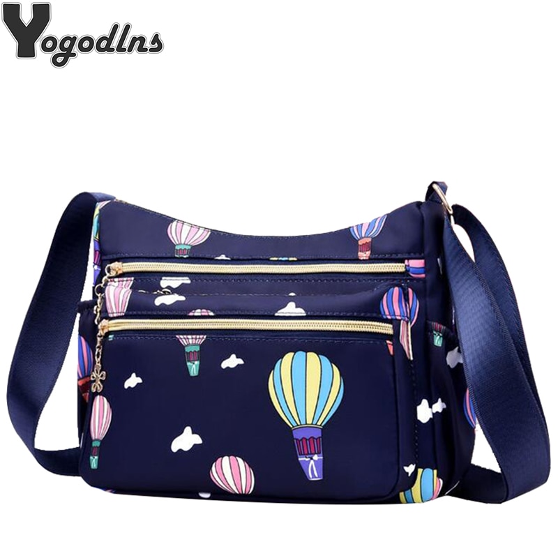 Casual Bolsas de Ombro para As Mulheres Tecido Oxford Mãe Saco Do Mensageiro Senhoras Crossbody Sling Sacos Ao Ar Livre Multi-bolso Bolsa