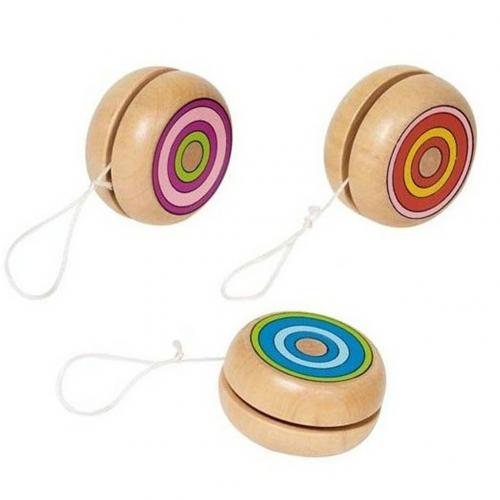 Portable Classic Wooden Yoyo Ball Children Outdoor Home Playing Spin Toy: Default Title