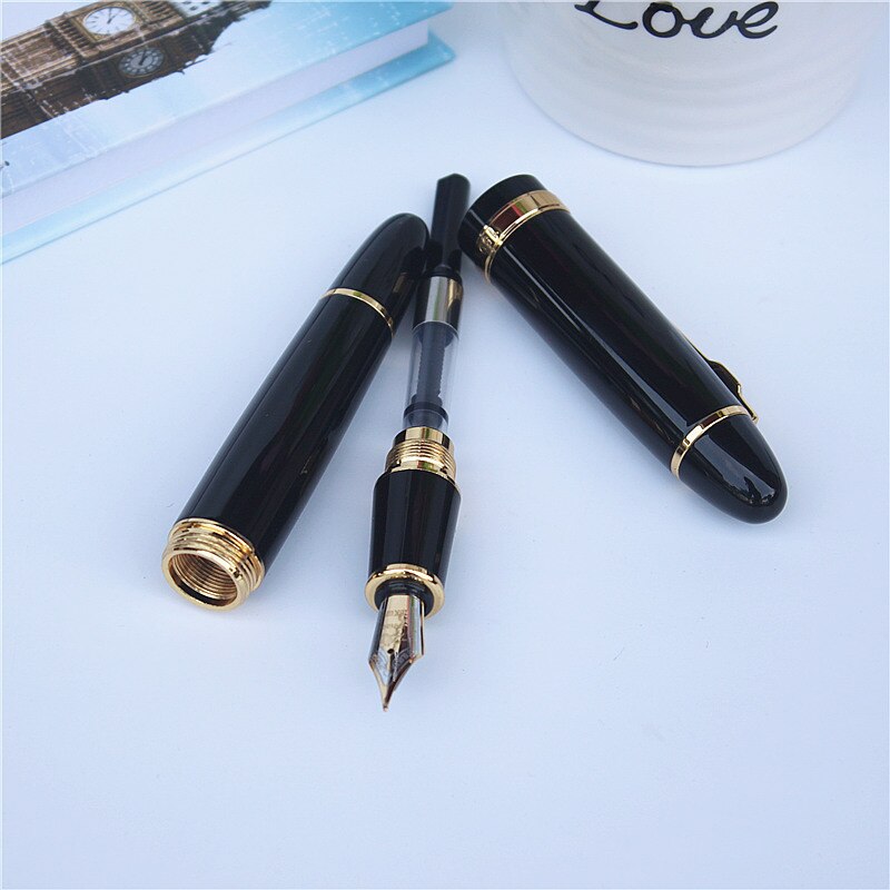 JINHAO 159 18KGP 0.7mm MEDIUM BROAD NIB FOUNTAIN PEN free with a black pen pouch 8 COLORS FOR CHOOSE