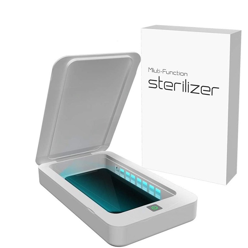 UV Smart Telefon Reiniger, Tragbare Telefon Reiniger, Aroma Reiniger, iPhone Reiniger Box mit USB Lade Funktion (Für IOS Android Ph